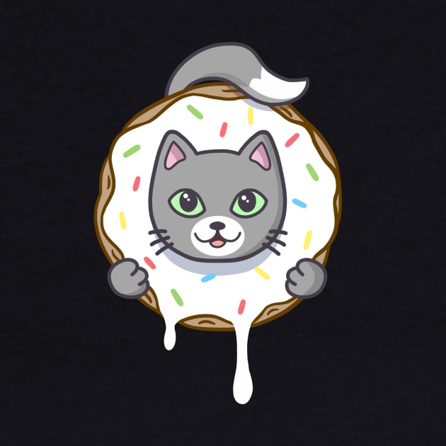 Donut Cat (Small corner design) by stephen0c